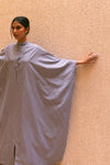 Grey White Stripes Jellaba